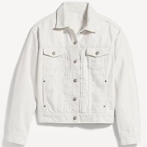 White Old Navy Denim Jacket